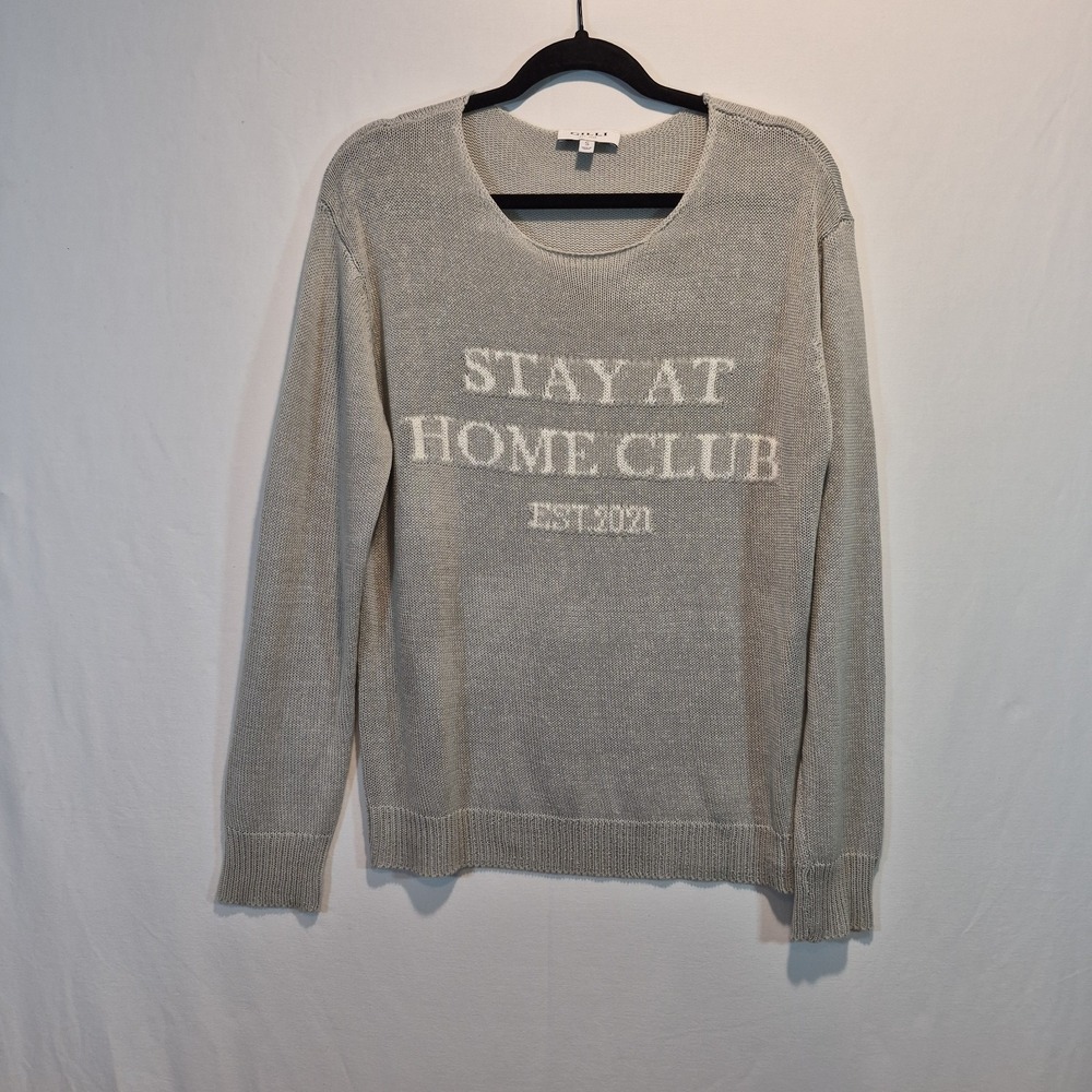 Gilli Womens Sm  Stay At Home Club Sweater‎ Soft Girl Loungewear Cozycore